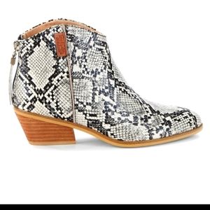 Dr. Scholls Lucky One Snake Print Western Booties